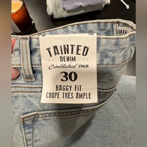 Tainted Denim Baggy Fit Jeans